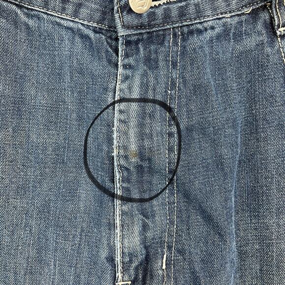 One Nation Straight Leg Blue Jeans Men's Size 46x30 - Picture 3 of 7